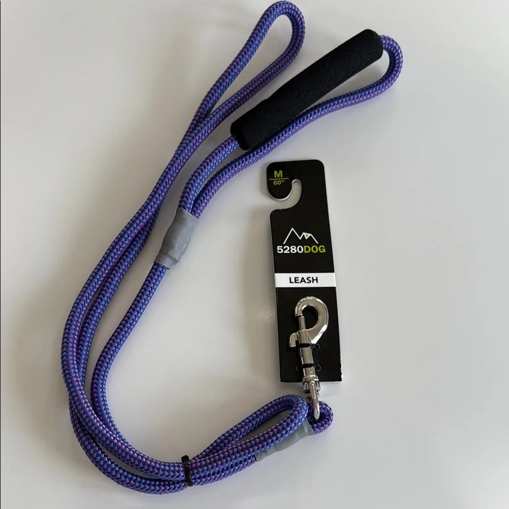 5280Dog Purple Leash Medium NEW